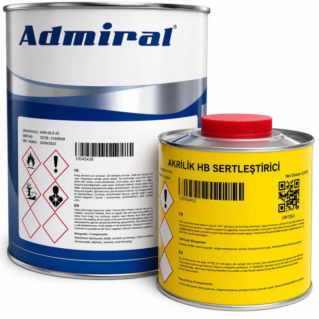 Admiral UL25 Kendinden Astarlı Fayans,Cam,Galvaniz,Alüminyum Boyası 3.5 Kg Beyaz