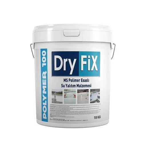 DryFix Polymer100 Polimer Esaslı Su Yalıtım Malzemesi 5 Kg Beyaz