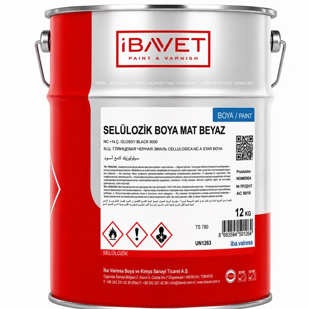 İbavet Selülozik Boya 12 Kg Mat Beyaz