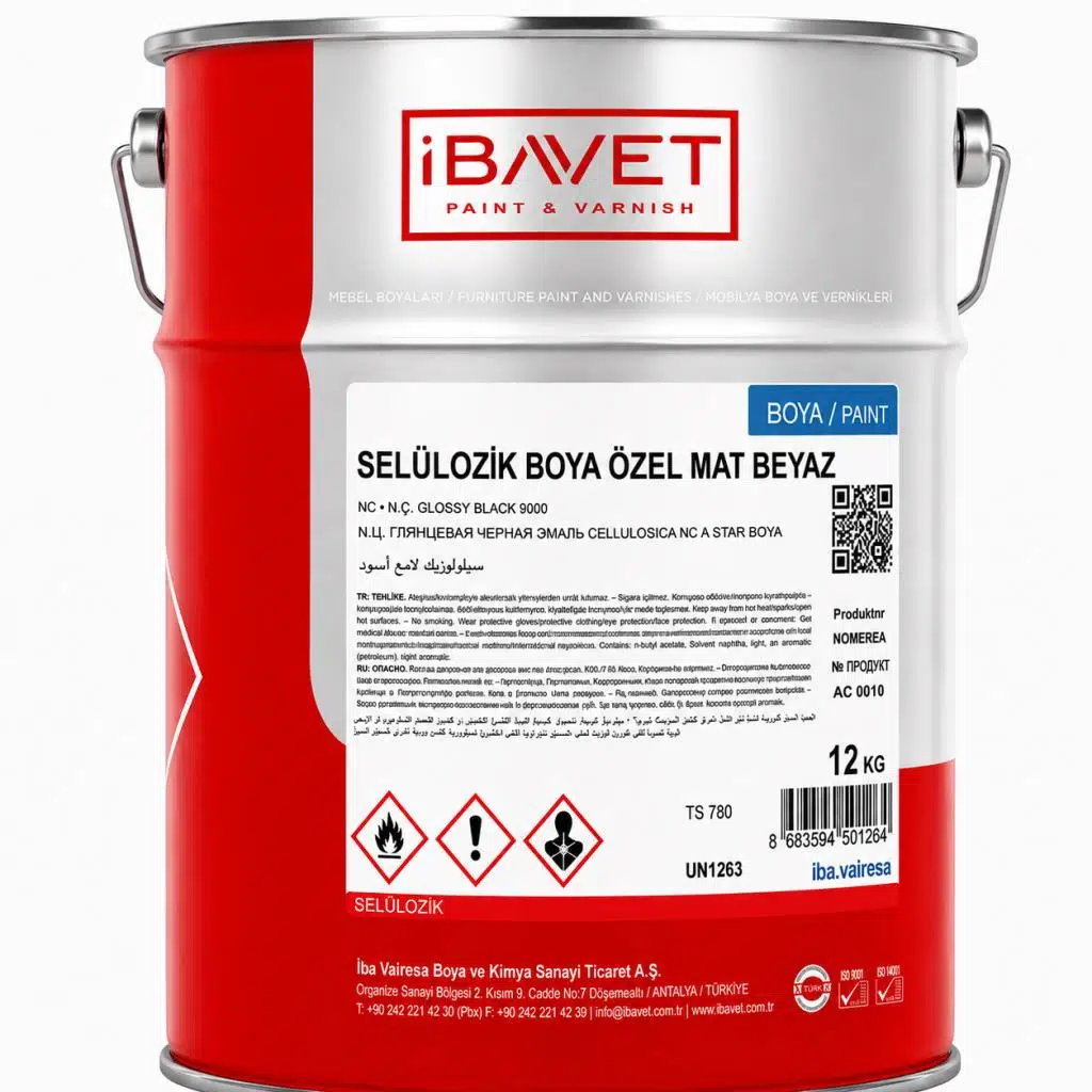 İbavet Selülozik Boya 12 Kg Özel Mat Beyaz