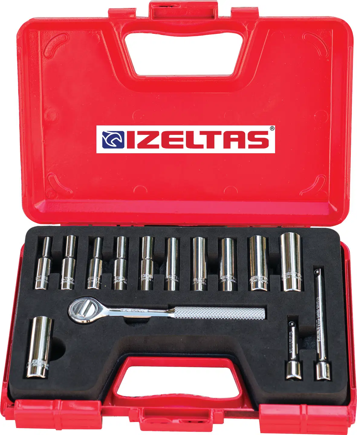 İzeltaş 1107006014 14'lü derin lokma takımı 1/4"