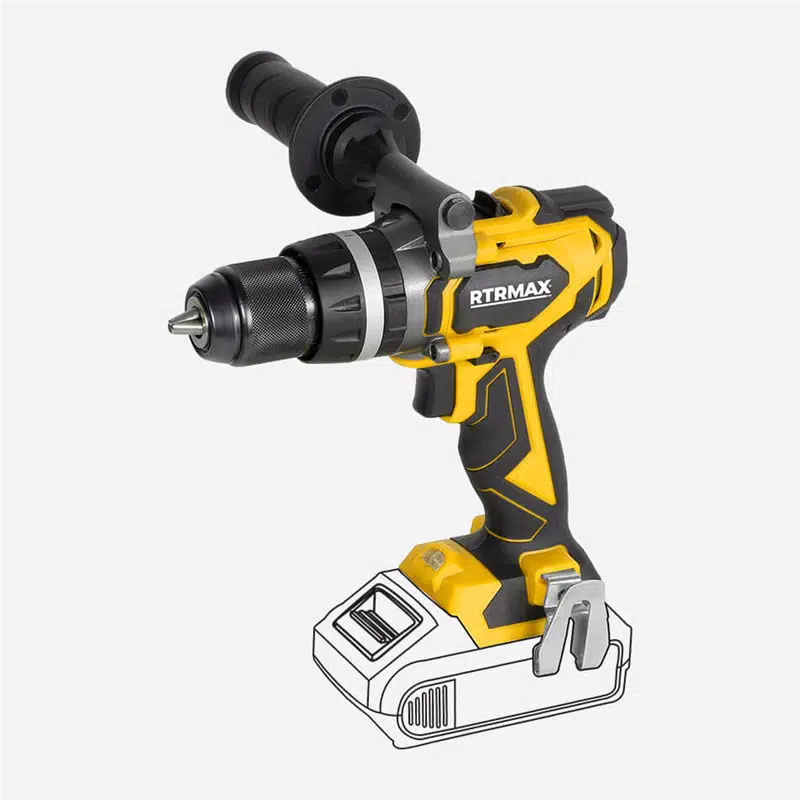RTRMAX KÖMÜRSÜZ AKÜLÜ DARBELİ MATKAP 70 NM(AKÜSÜZ) X-LİON