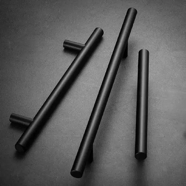 Marelli 192 mm SİYAH paslanmaz boy kulp mobilya kulbu, dolap kulbu