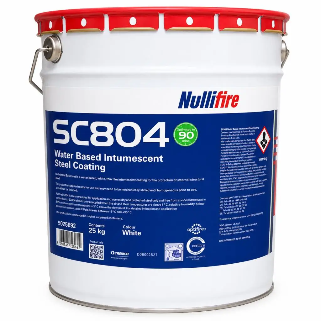 Nullifire SC804 90 Dk Yangın Geciktirici İntümesan Boya 25 Kg Beyaz