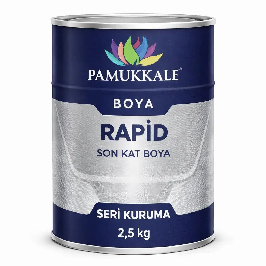Pamukkale 1402 Rapid Endüstriyel Boya 60-70 Gloss 2.5 Kg Açık Gri Ral 7035