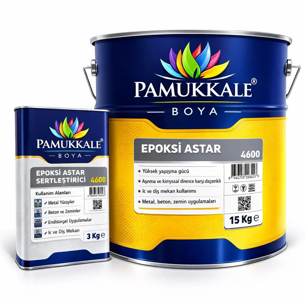 Pamukkale 4600 Solventli Epoksi Astar 18 Kg Gri Ral 7038