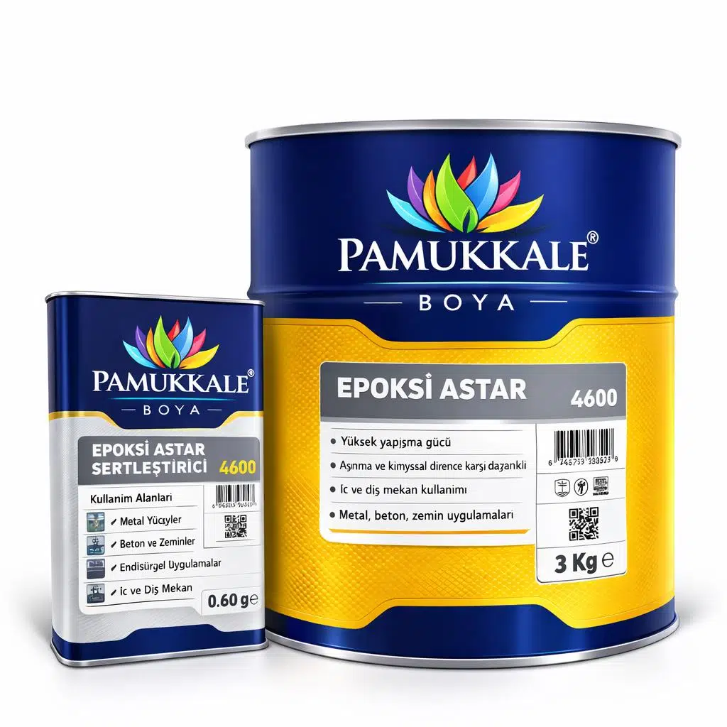 Pamukkale 4600 Solventli Epoksi Astar 3.6 Kg Gri Ral 7038