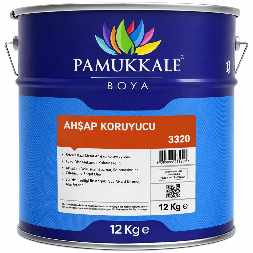 Pamukkale Ahşap Koruyucu 12 Kg Siyah