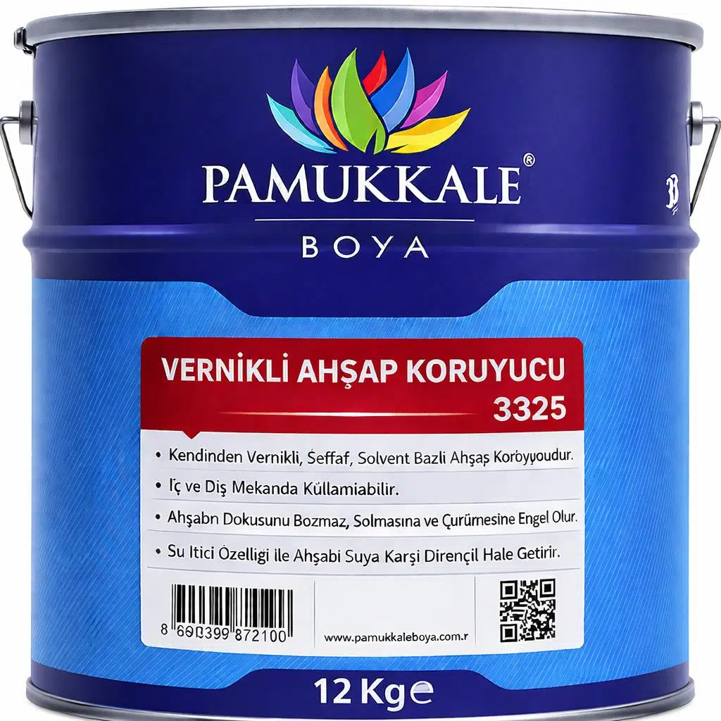 Pamukkale Ahşap Koruyucu Vernikli 12 Kg Siyah