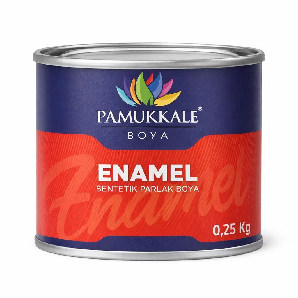 Pamukkale Enamel Sentetik Parlak Yağlı Boya 0.25 Kg Siyah
