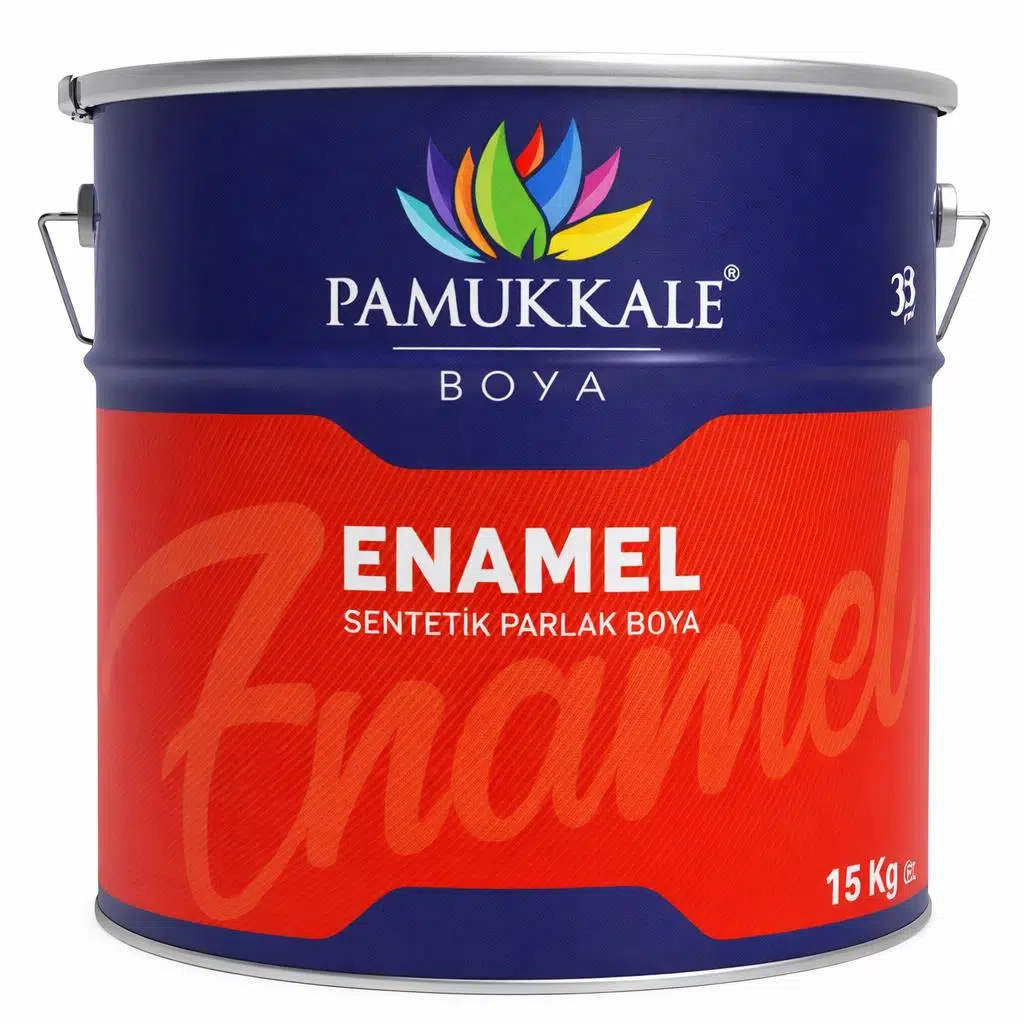 Pamukkale Enamel Sentetik Parlak Yağlı Boya 15 Kg 80 Gloss Ral 9010 Saf Beyaz