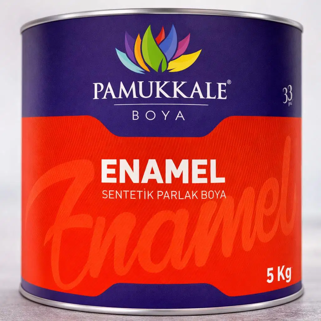 Pamukkale Enamel Sentetik Parlak Yağlı Boya 5 Kg Vişne Ral 3004