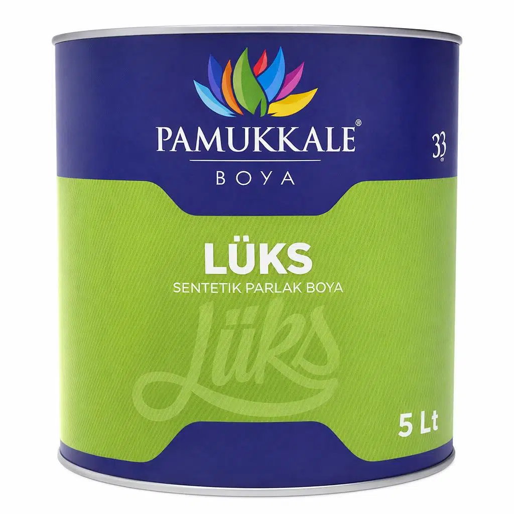 Pamukkale Lüks Parlak Sentetik Yağlı Boya 5 Lt Antrasit Gri Ral 7016