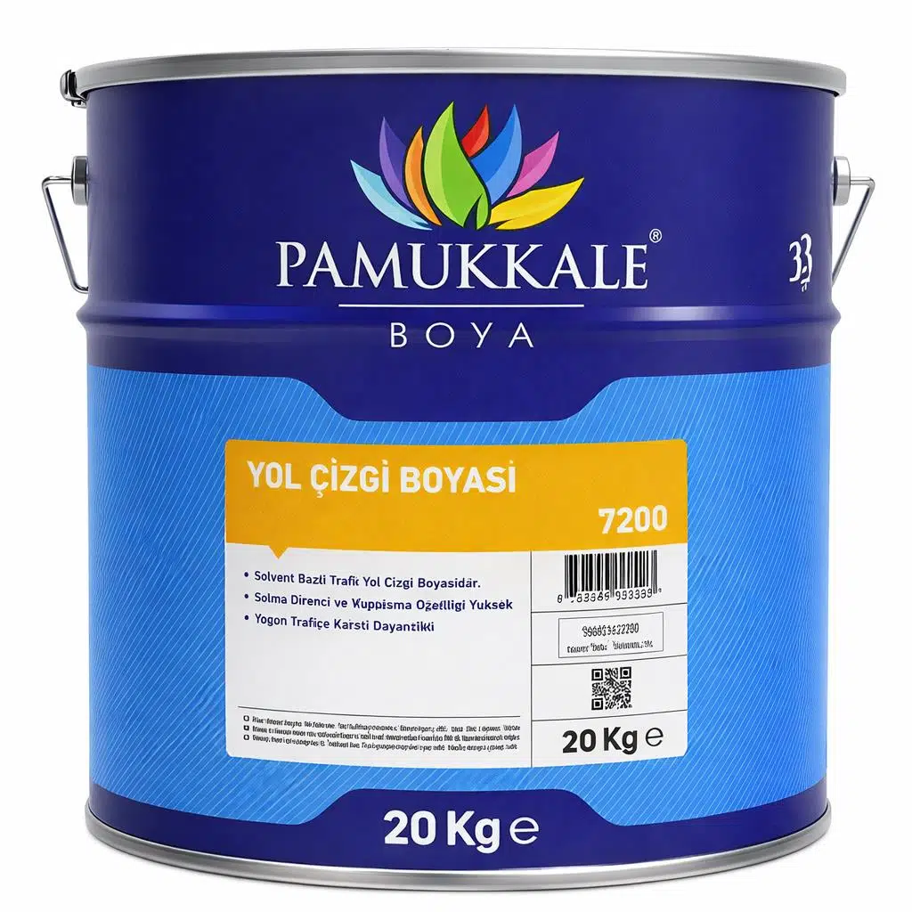 Pamukkale Yol Çizgi Boyası Solvent Bazlı 20 Kg Ral 5015 Mavi