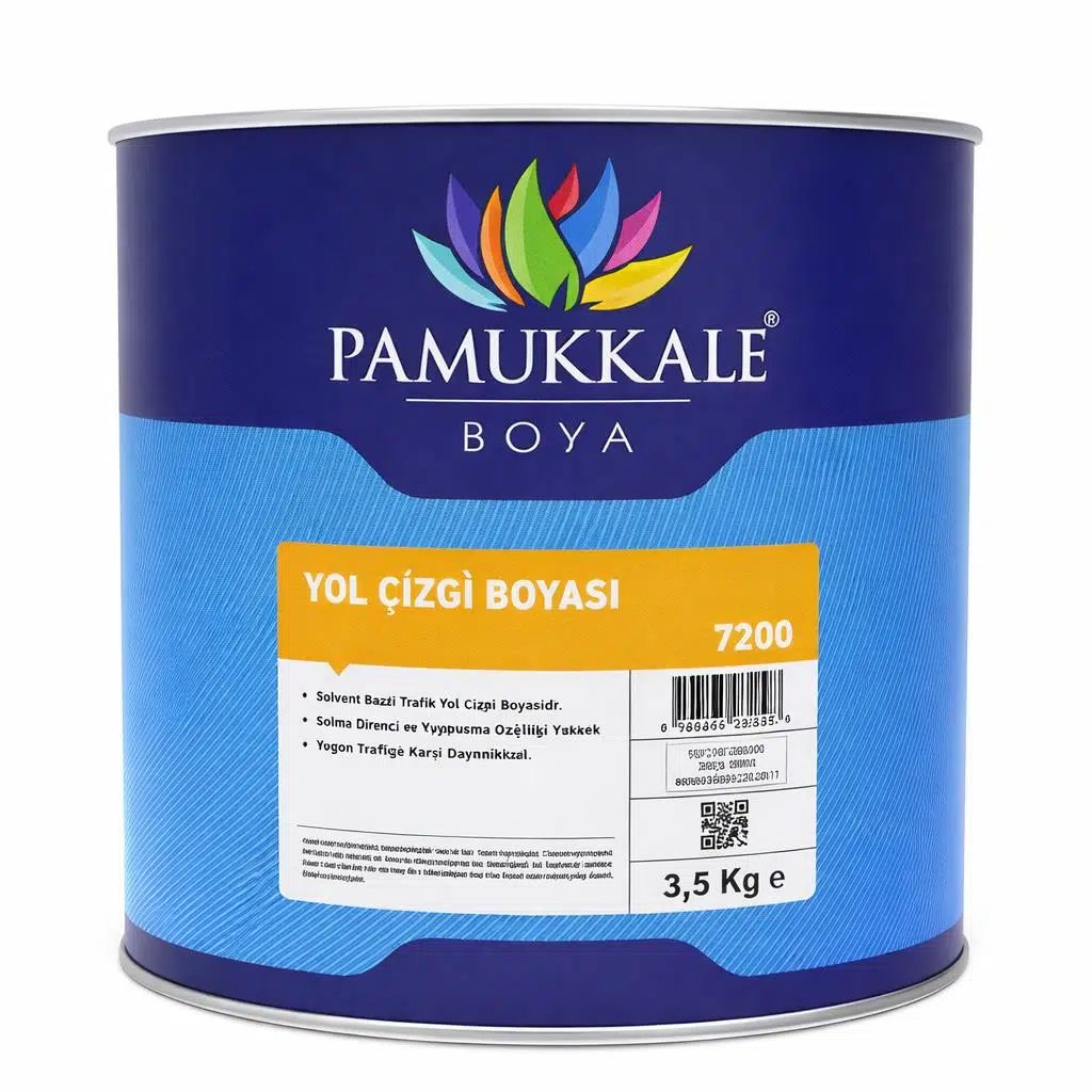 Pamukkale Yol Çizgi Boyası Solvent Bazlı 3.5 Kg Sarı