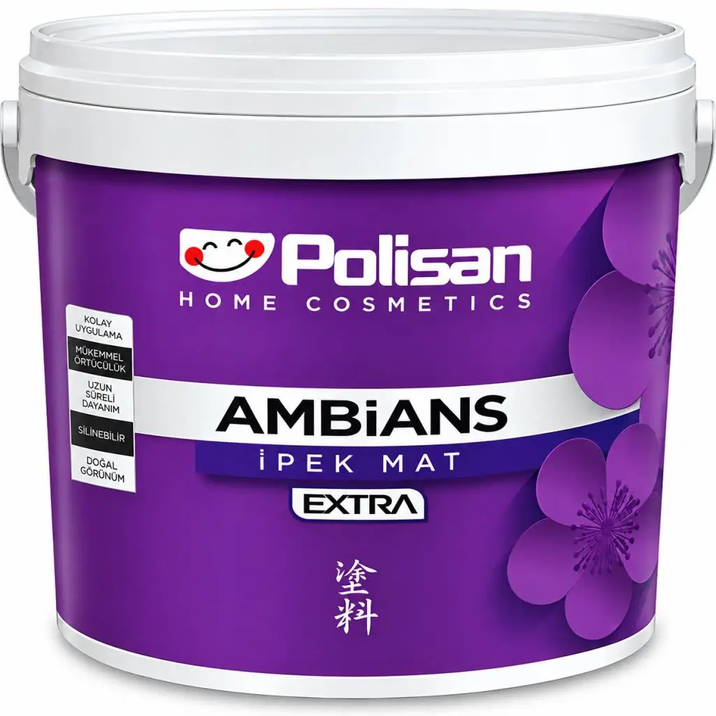 Polisan Ambians Extra Silikonlu İpek Mat İç Cephe Boyası 2.5 Lt Beyaz