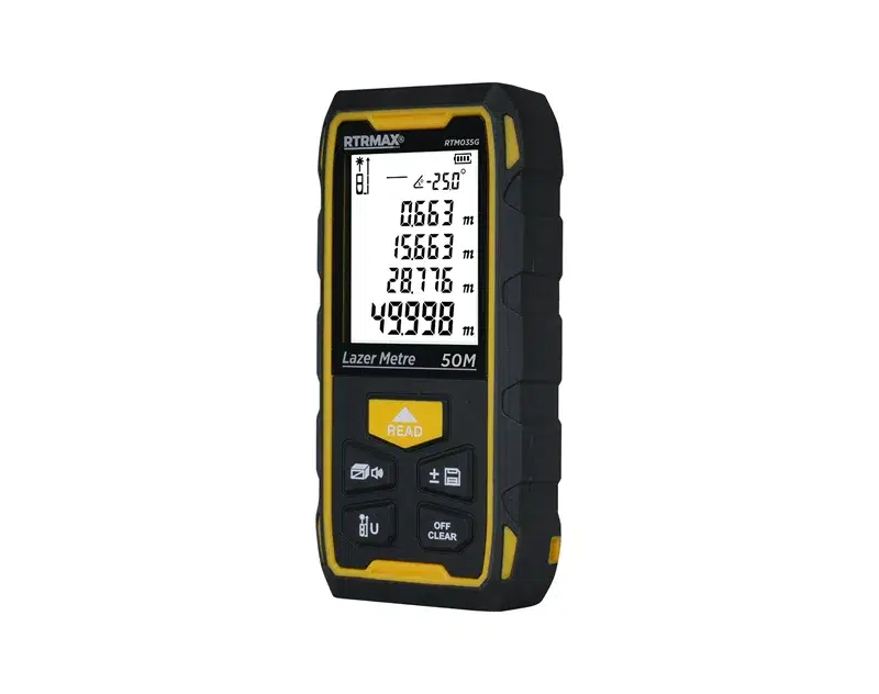 RTRMAX ŞARJLI LAZER METRE 50 MT YEŞİL