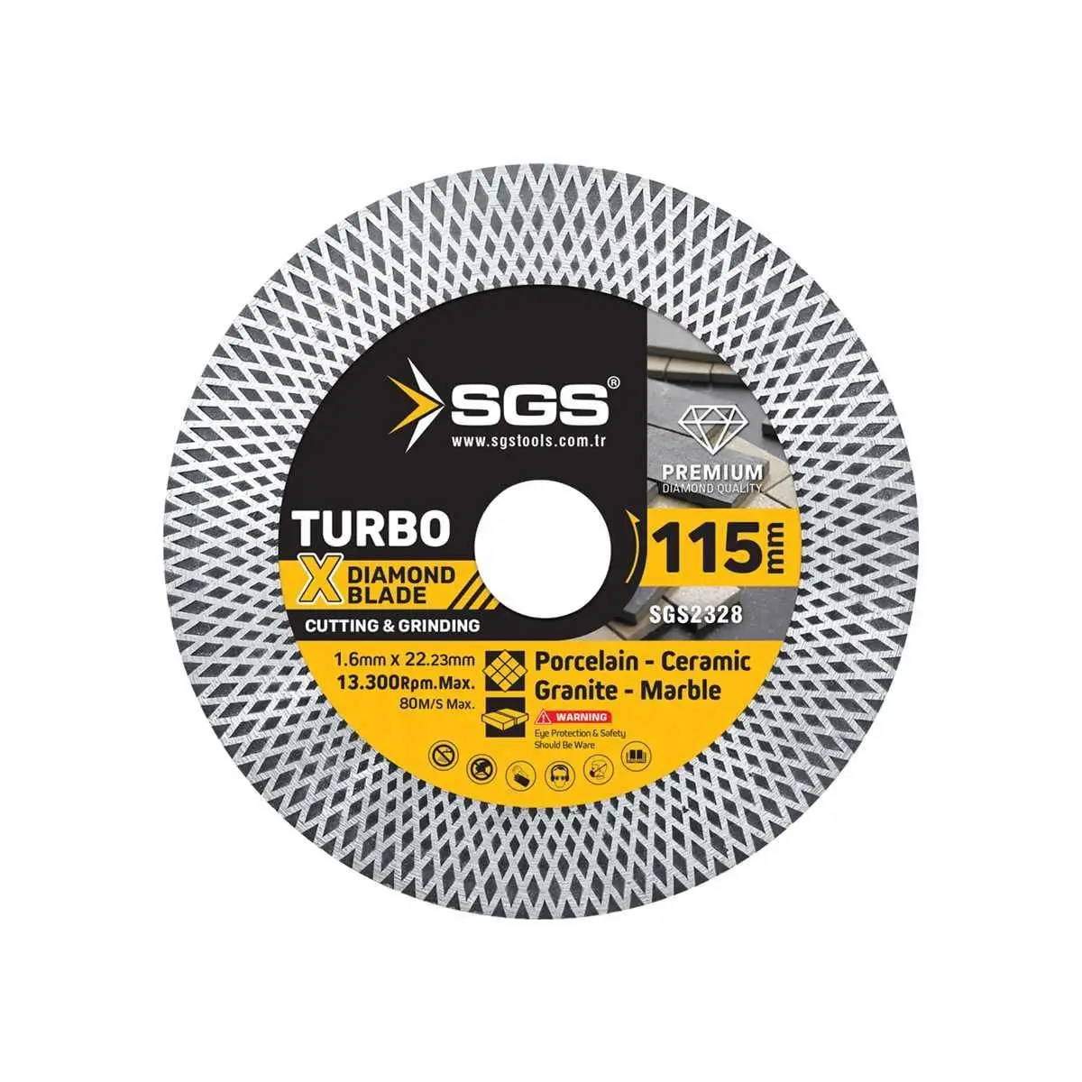Sgs 2328 Seramik Hassas Fayans Kesici İnce 115X1,6X22