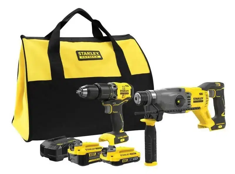 Stanley sfmck216mds 18v fatmax kömürsüz darbeli matkap ve sds plus kırıcı delici seti