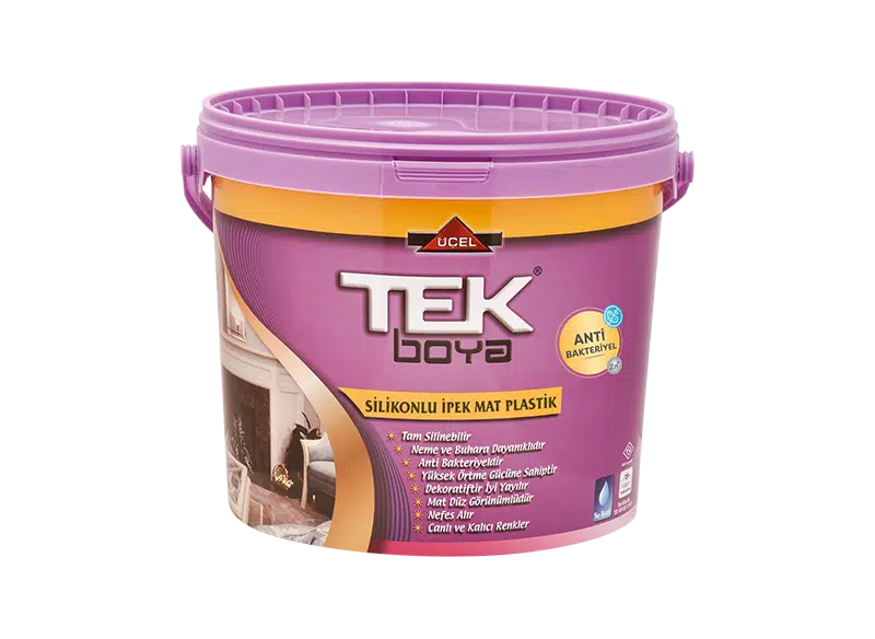 TEK SİLİKONLU İPEK MAT BOYA SİYAH 7,5 LT