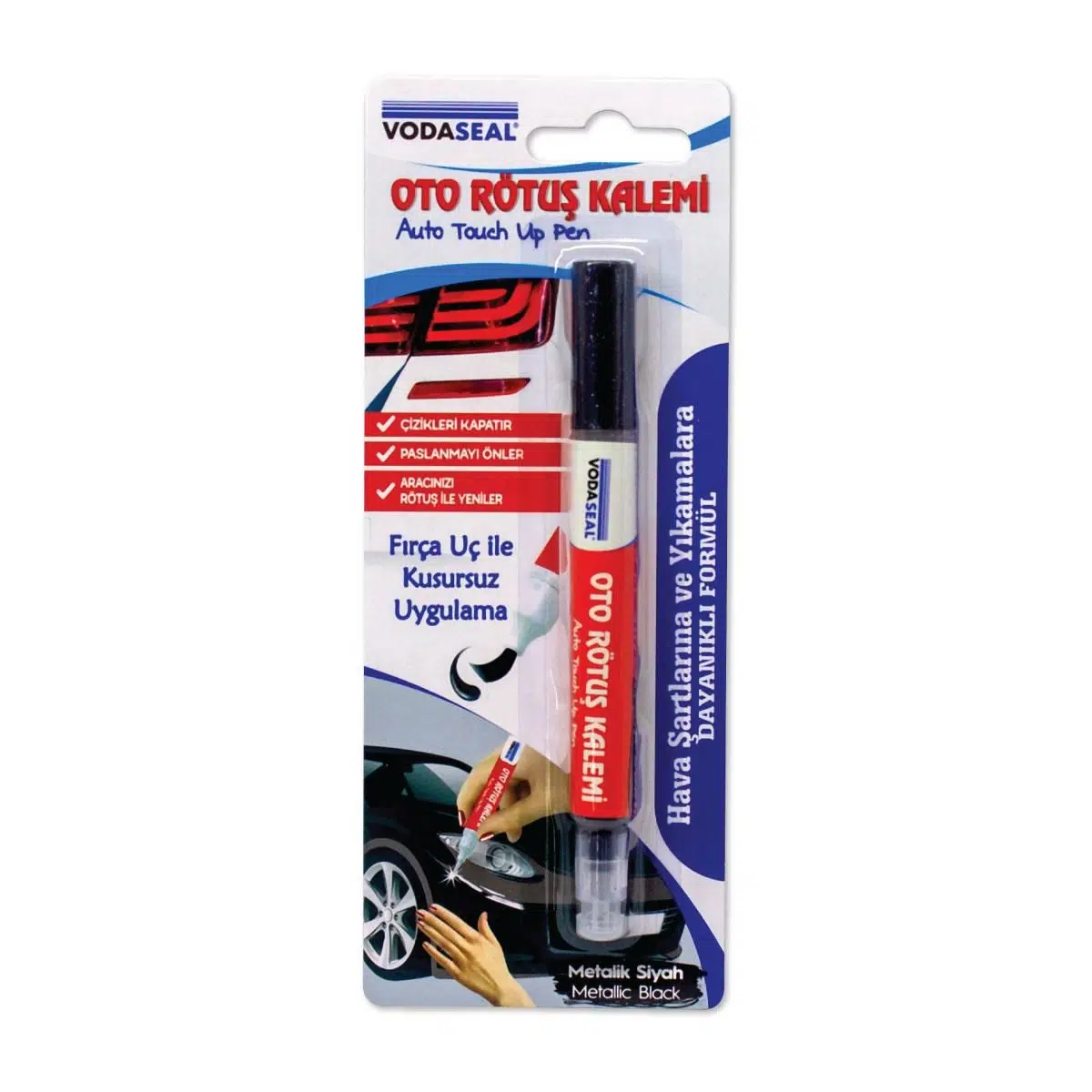 Vodaseal Oto Rötuş Kalemi Metalik Siyah 5 ml